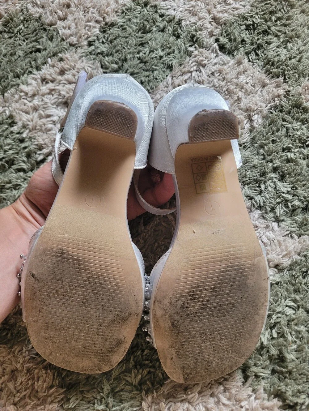 Dream Pairs white satin